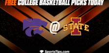 Free College Basketball Picks Today: Iowa State Cyclones vs Kansas State Wildcats 1/24/23
