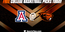 Free College Basketball Picks Today: Oregon State Beavers vs Arizona Wildcats 1/12/23