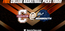 Free College Basketball Picks Today: Monmouth Hawks vs Charleston Cougars 1/19/23