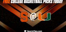 Free College Basketball Picks Today: Miami (FL) Hurricanes vs Syracuse Orange 1/16/23