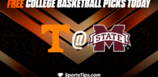 Free College Basketball Picks Today: Mississippi State Bulldogs vs Tennessee Volunteers 1/17/23