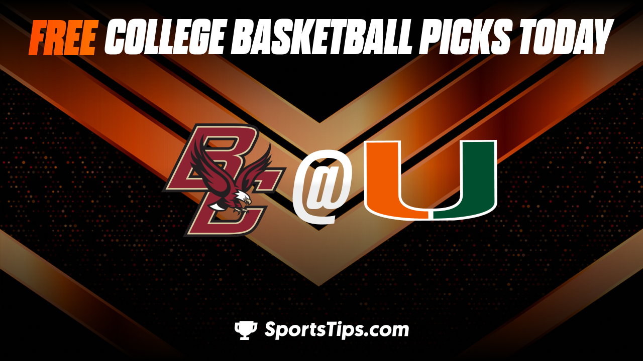Free College Basketball Picks Today: Miami (FL) Hurricanes vs Boston College Eagles 1/11/23