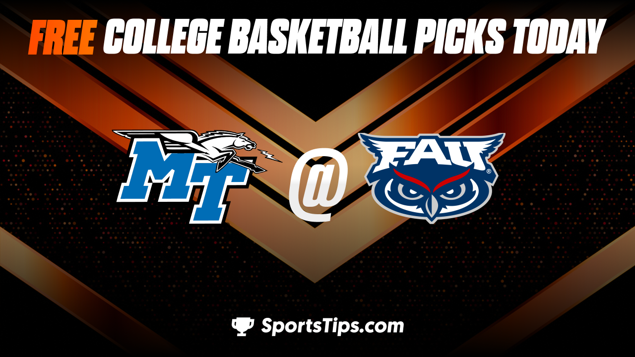 Free College Basketball Picks Today: Florida Atlantic Owls vs Middle Tennessee Blue Raiders 1/26/23