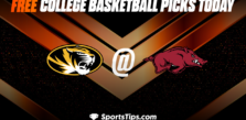 Free College Basketball Picks Today: Arkansas Razorbacks vs Missouri Tigers 1/4/23