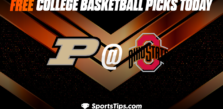 Free College Basketball Picks Today: Ohio State Buckeyes vs Purdue Boilermakers 1/5/23