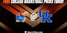 Free College Basketball Picks Today: Kentucky Wildcats vs Kansas Jayhawks 1/28/23