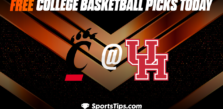 Free College Basketball Picks Today: Houston Cougars vs Cincinnati Bearcats 1/28/23