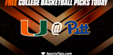 Free College Basketball Picks Today: Pittsburgh Panthers vs Miami (FL) Hurricanes 1/28/233