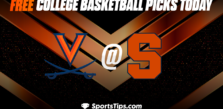 Free College Basketball Picks Today: Syracuse Orange vs Virginia Cavaliers 1/30/23