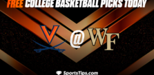 Free College Basketball Picks Today: Wake Forest Demon Deacons vs Virginia Cavaliers 1/21/23