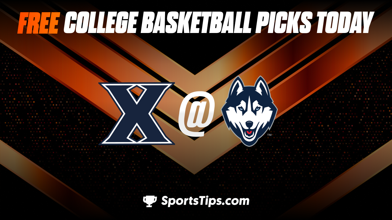 Free College Basketball Picks Today: Connecticut Huskies vs Xavier Musketeers 1/25/23