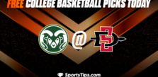 Free College Basketball Picks Today: San Diego State Aztecs vs Colorado State Rams 2/21/23
