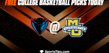 Free College Basketball Picks Today: Marquette Golden Eagles vs DePaul Blue Demons 2/25/23