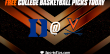 Free College Basketball Picks Today: Virginia Cavaliers vs Duke Blue Devils 2/11/23