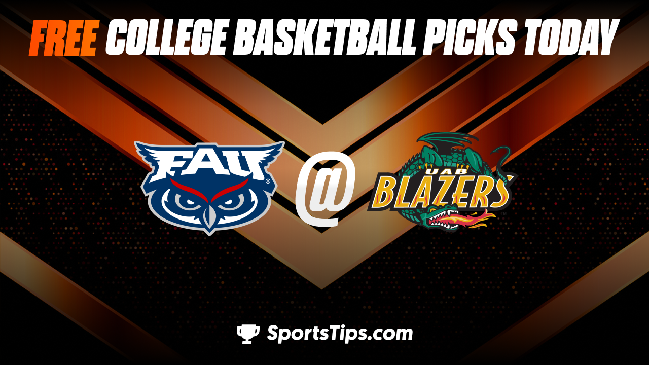 Free College Basketball Picks Today: UAB Blazers vs Florida Atlantic Owls 2/2/23
