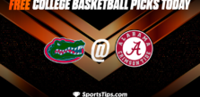 Free College Basketball Picks Today: Alabama Crimson Tide vs Florida Gators 2/8/23