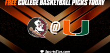 Free College Basketball Picks Today: Miami (FL) Hurricanes vs Florida State Seminoles 2/25/23