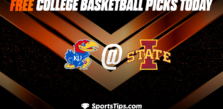 Free College Basketball Picks Today: Iowa State Cyclones vs Kansas Jayhawks 2/4/23