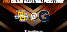 Free College Basketball Picks Today: Georgetown Hoyas vs Marquette Golden Eagles 2/11/23