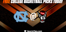 Free College Basketball Picks Today: North Carolina State Wolfpack vs North Carolina Tar Heels 2/19/23