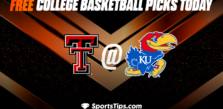 Free College Basketball Picks Today: Kansas Jayhawks vs Texas Tech Red Raiders 2/28/23