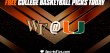 Free College Basketball Picks Today: Miami (FL) Hurricanes vs Wake Forest Demon Deacons 3/9/23