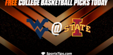 Free College Basketball Picks Today: Iowa State Cyclones vs West Virginia Mountaineers 2/27/23