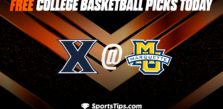 Free College Basketball Picks Today: Marquette Golden Eagles vs Xavier Musketeers 3/11/23