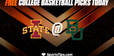 Free College Basketball Picks Today: Baylor Bears vs Iowa State Cyclones 3/4/23