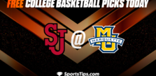 Free College Basketball Picks Today: Marquette Golden Eagles vs St. John’s Red Storm 3/4/23